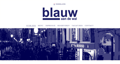 Desktop Screenshot of blauwaandewal.com