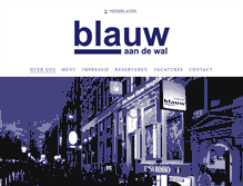 Tablet Screenshot of blauwaandewal.com